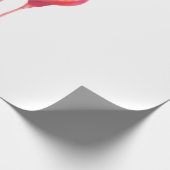 Kute en mooie roze flamingo mexican vogel met cadeaupapier (Hoek)