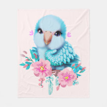 Kute en Schattige blauwe Baby papegaai