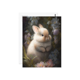 Kute en schattige bunny briefkaart