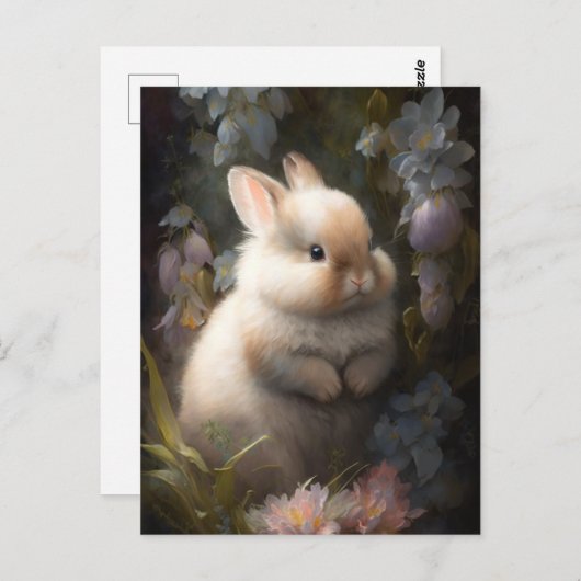 Kute en schattige bunny briefkaart (Voorkant / Achterkant)