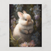 Kute en schattige bunny briefkaart (Voorkant)