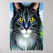 Kute en schattige kat | AI Art Poster (Voorkant)