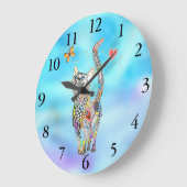 Kute en Schattige kat Grote Klok (Hoek)