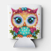 Kute en Schattige Kawaii Baby Owl Blikjeskoeler (Achterkant)