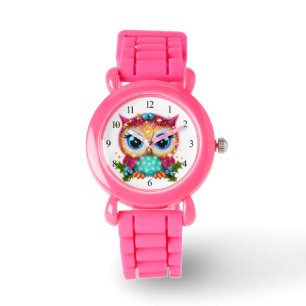 Kute en Schattige Kawaii Baby Owl Horloge