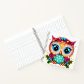 Kute en Schattige Kawaii Baby Owl Notitieboek (Binnen)