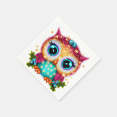 Kute en Schattige Kawaii Baby Owl Servet (Hoek)