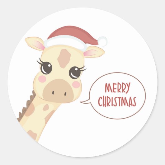 Kute en Schattige kerstkerst voor kerstmis Ronde Sticker (Voorkant)