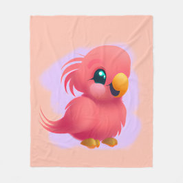 Kute en Schattige roze Baby Parrot Fleece Deken