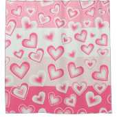 Kute en Schattige Valentijnsdag — Pastel | Douchegordijn (Voorkant)