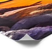Kute en schattige witte vos | AI Art Poster (Hoek)