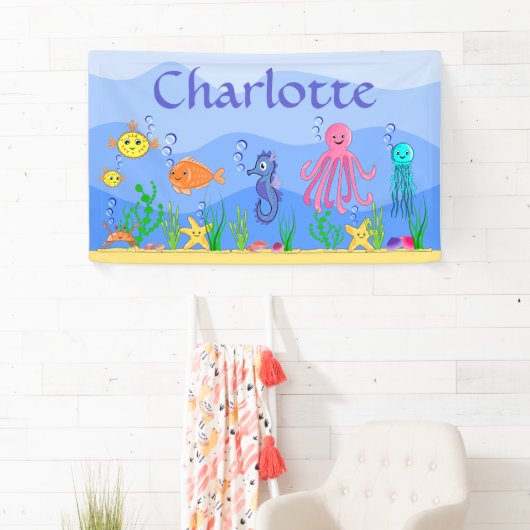 Kute en vun Zee Animals Banner (Insitu)