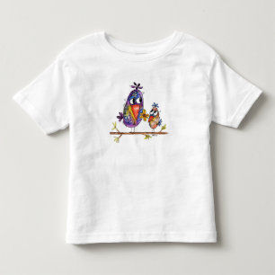Kute en Whimsical Birds Kinder Shirts