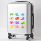 Kute en Whimsical Butterflies Sticker (Koffer)