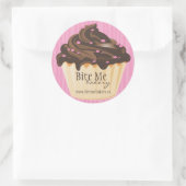 Kute en whisky bakkerijkers ronde sticker (Tas)