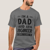 Kute Engineer Pap Mannen Vaderdag Mechanical Engi T-shirt (Voorkant)