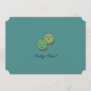 Kute " erwten" wordt mijn briefkaart