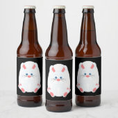 Kute esembunny en eicel bier etiket (Flessen)