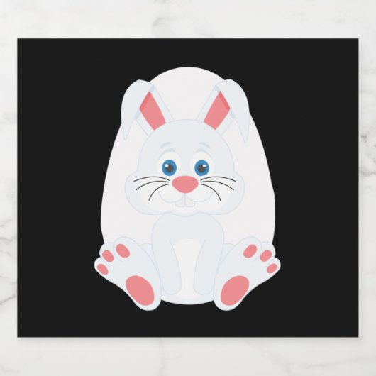 Kute esembunny en eicel bier etiket (Enkel label)