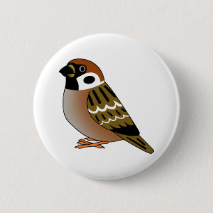 Kute eurazische cartoon ronde button 5,7 cm