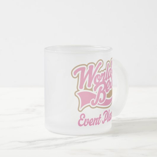 Kute Event Planner Matglas Koffiemok (Voorkant rechts)