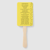 Kute exotische tropische zomersweddenschap handwaaier (Achterkant)