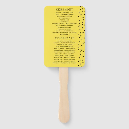 Kute exotische tropische zomersweddenschap handwaaier (Achterkant)