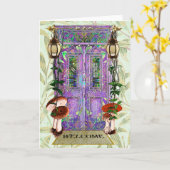 Kute faire deur Welkom Mat Housewarming Movement Kaart (Gele Bloem)