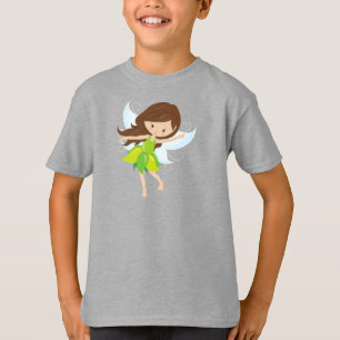 Kute Fairy, bruine haar, magische melk, boerenhaar T-shirt