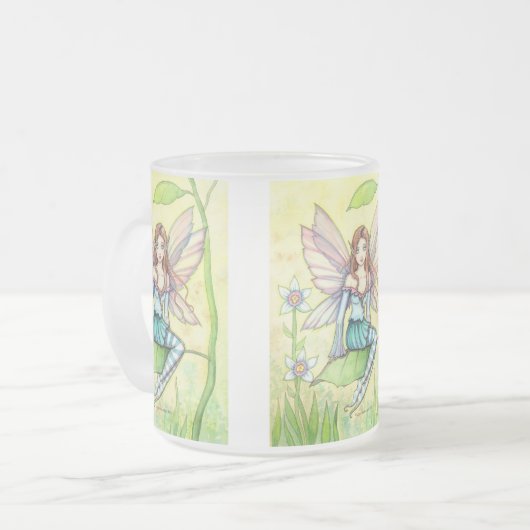 Kute Fairy Fantasy Art Matglas Koffiemok (Voorkant links)