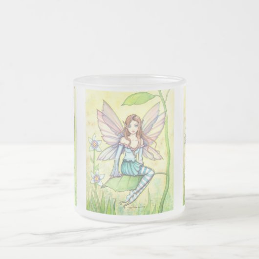 Kute Fairy Fantasy Art Matglas Koffiemok (Center)