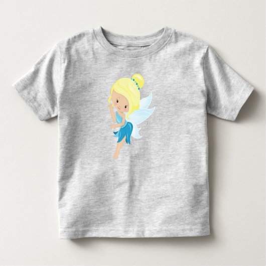 Kute Fairy, Magic Fairy, Forest Fairy, Blonde Hair Kinder Shirts (Voorkant)