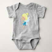 Kute Fairy, Magic Fairy, Forest Fairy, Blonde Hair Romper (Voorkant)