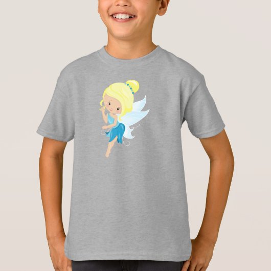 Kute Fairy, Magic Fairy, Forest Fairy, Blonde Hair T-shirt (Voorkant)