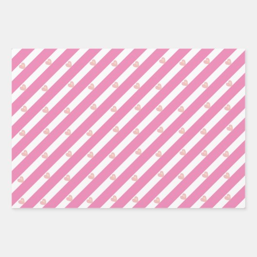 Kute Fairy, Roze Heart en Daisy Flowers Inpakpapier Vel (Voorkant 3)