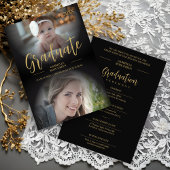 Kute Fancy dan en nu Trendy 2 Foto's Afstuderen Kaart