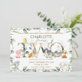 Kute farm Animals Barnyard Greenery 2e verjaardag Kaart (Staand voorkant)