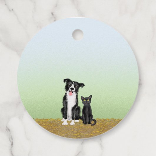 Kute farm animals Bedankt dat je partij kiest voor Bedankjes Labels (Achterkant)