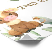 Kute farm Animals Greenerthday Welkomstbord Poster (Hoek)