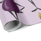 KUTE FASHIONISTA EGGPLANT PATROON WRAPPINGPAPIER CADEAUPAPIER (Rol Hoek)
