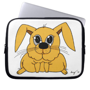 Kute Fat Bunny-laptophoes Laptop Sleeve