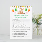 Kute fawn Hoe goed ken je het baby shower spel? (Staand voorkant)