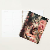 Kute Feminine Cat Lover's Planner met mama Cat (Display)