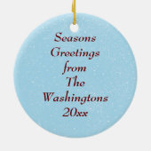 Kute Festive Mam & Baby Ornament (Achterkant)