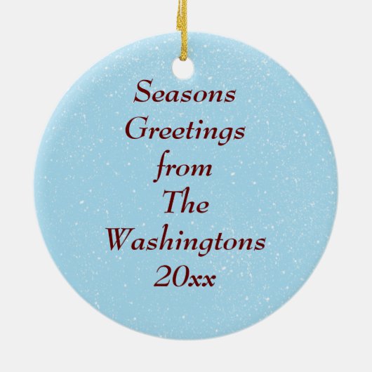 Kute Festive Mam & Baby Ornament (Achterkant)