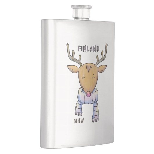 Kute Finse rendiermonogram Flacon (Rechts)