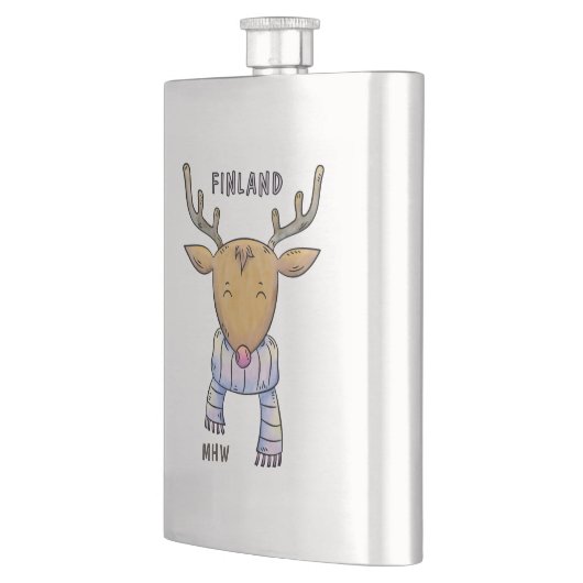 Kute Finse rendiermonogram Flacon (Links)