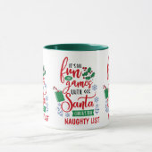 Kute finus en games kerst in de Naughty List Mok (Midden)