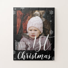 Kute First Kerstmis Kinder Photo Puzzle Legpuzzel