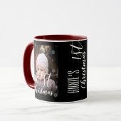 Kute first-Kerstmis Kinder sneeuwvlokken kerstmis Mok (Voorkant links)